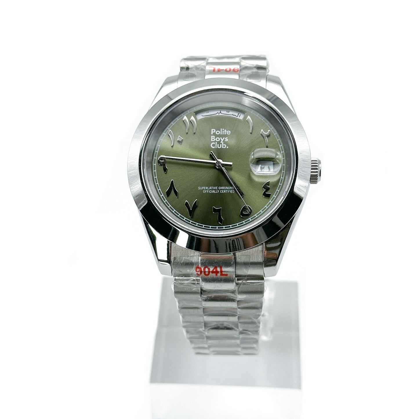 PBC Arabic Day-Date - Green