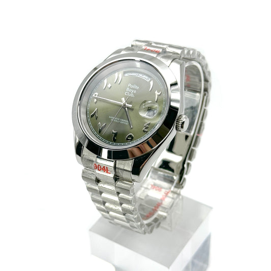PBC Arabic Day-Date - Green